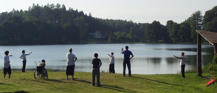 Practice of Father Form by a lake in Jabłończa in year 2007